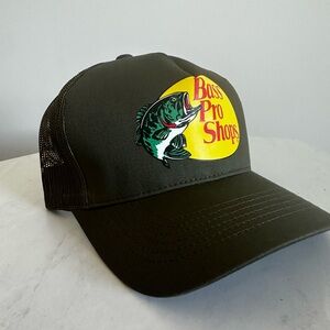 Bass Pro Shops Dark Green Mesh Back Hat